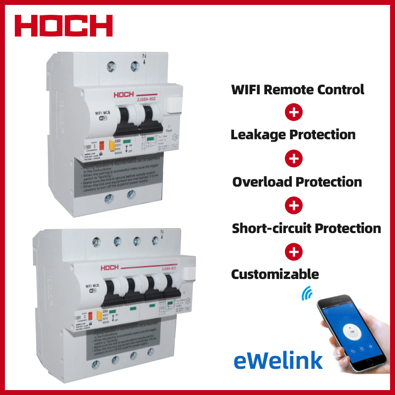 4P RCBO WIFI  Circuit Breaker